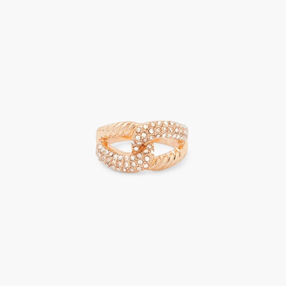 Best Bague entremêlée à strass Bagues