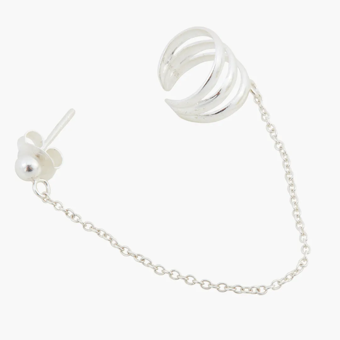 Shop Boucle d'oreille single earcuff Argent Garanti Boucles D'Oreilles | Boucles D'Oreilles