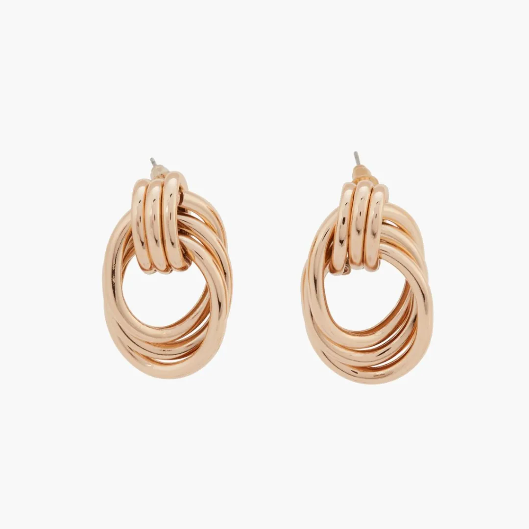 Shop Boucles d'oreilles anneaux entrelacés Boucles D'Oreilles