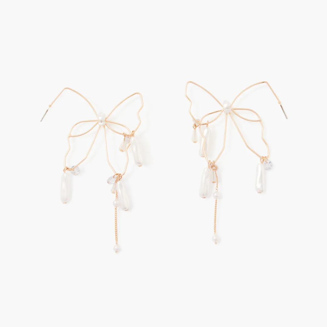 Sale Boucles d'oreilles filaires papillon Boucles D'Oreilles