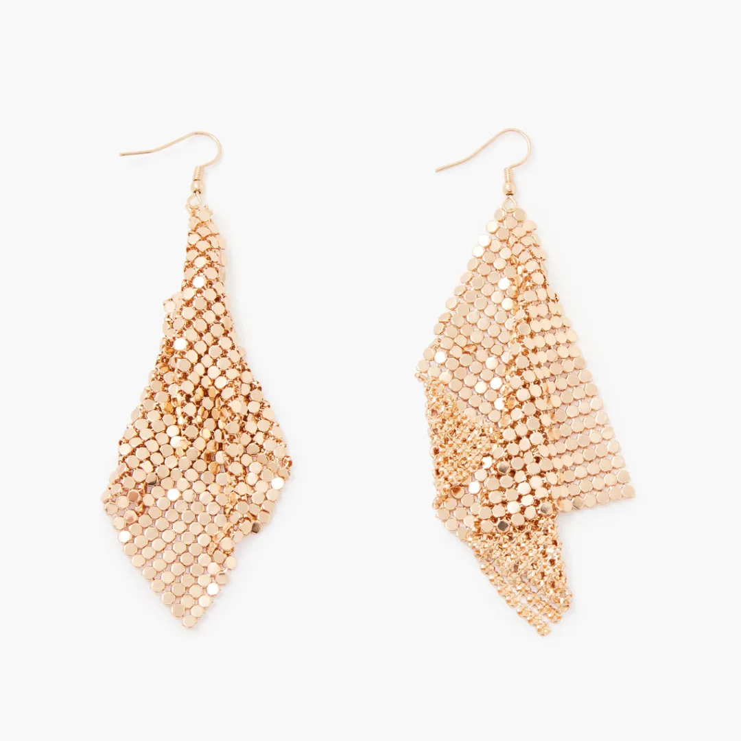 Online Boucles d'oreilles mesh dorées Boucles D'Oreilles