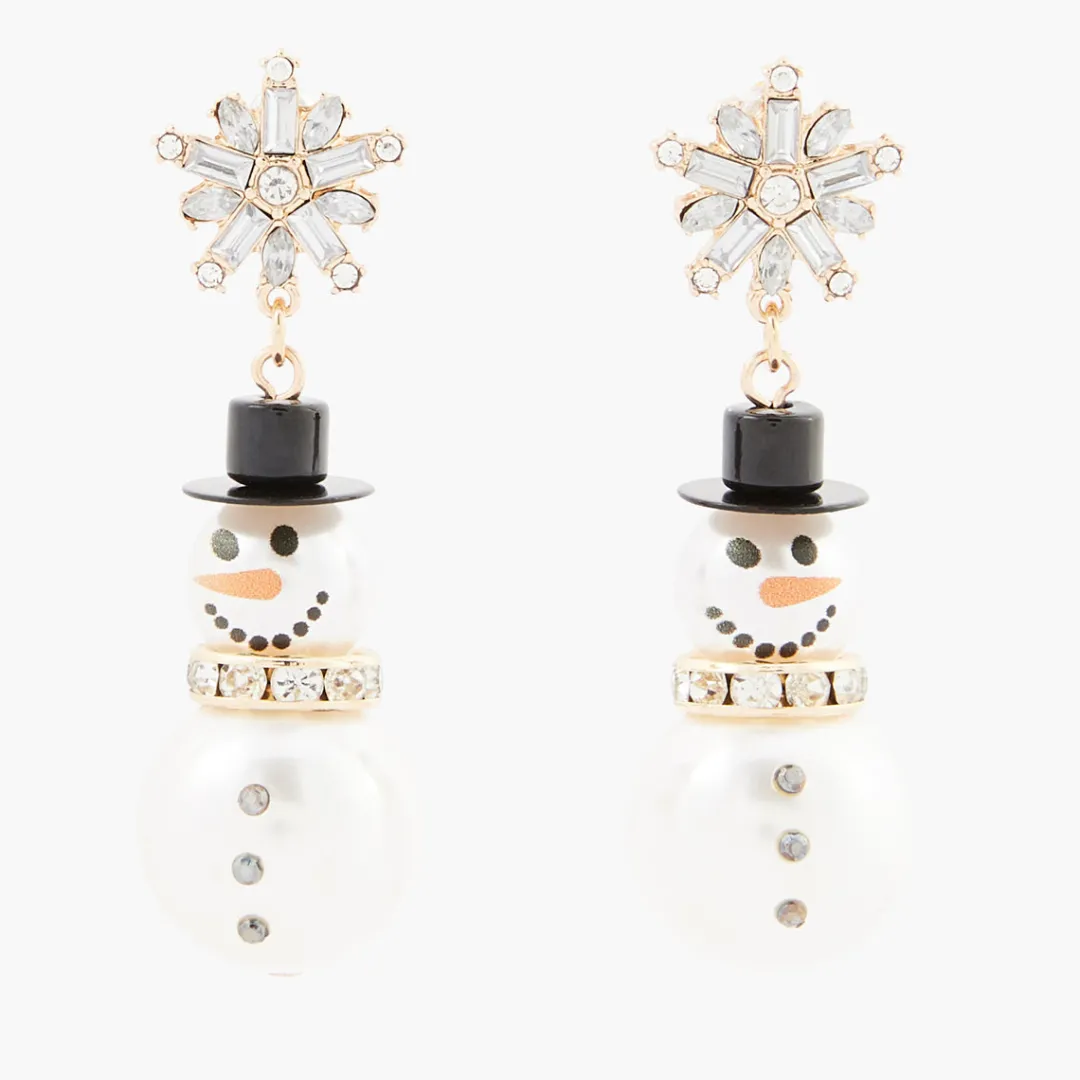 Outlet Boucles d'oreilles Noël bonhomme de neige Boucles D'Oreilles