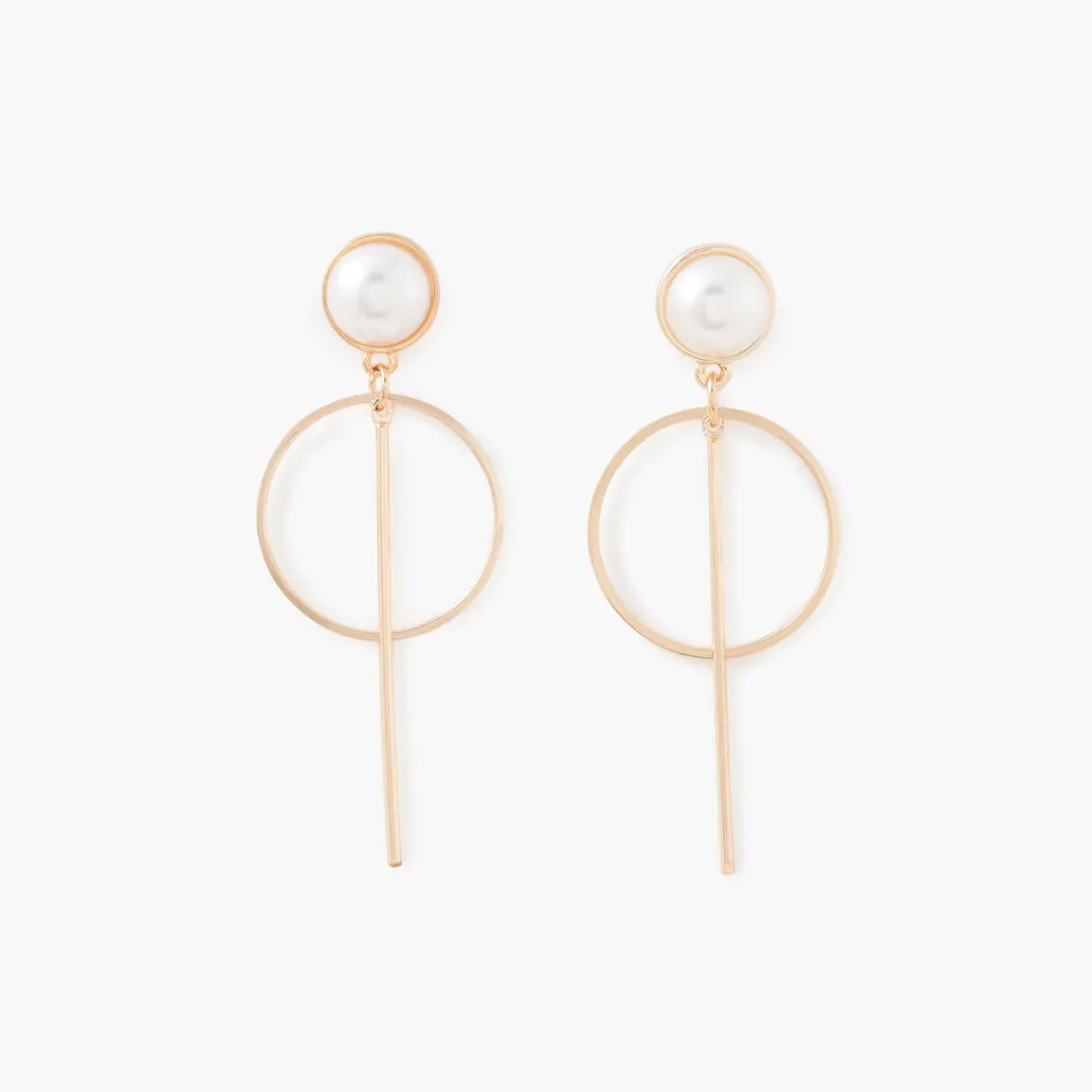 Best Sale Boucles d'oreilles pendantes cercles et barres Boucles D'Oreilles