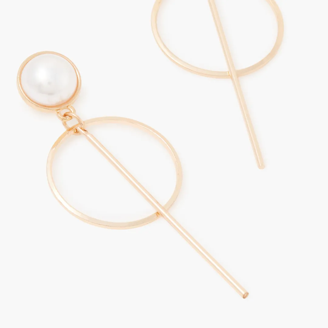 Best Sale Boucles d'oreilles pendantes cercles et barres Boucles D'Oreilles