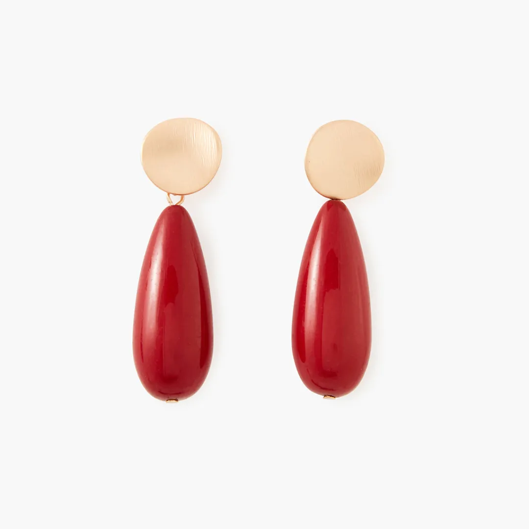 Hot Boucles d'oreilles quilles rouges Boucles D'Oreilles