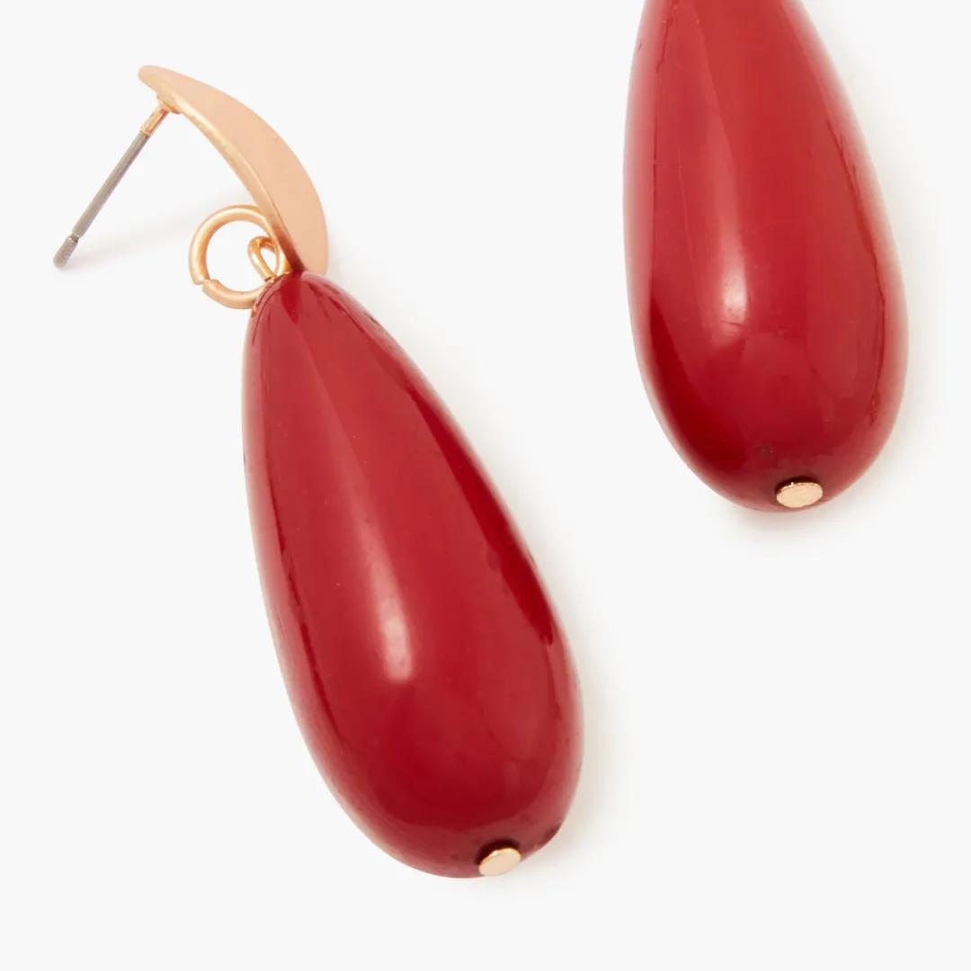 Hot Boucles d'oreilles quilles rouges Boucles D'Oreilles