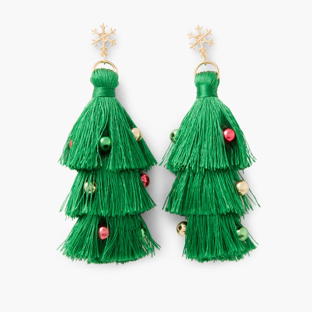 Fashion Boucles d'oreilles sapins pompons Boucles D'Oreilles