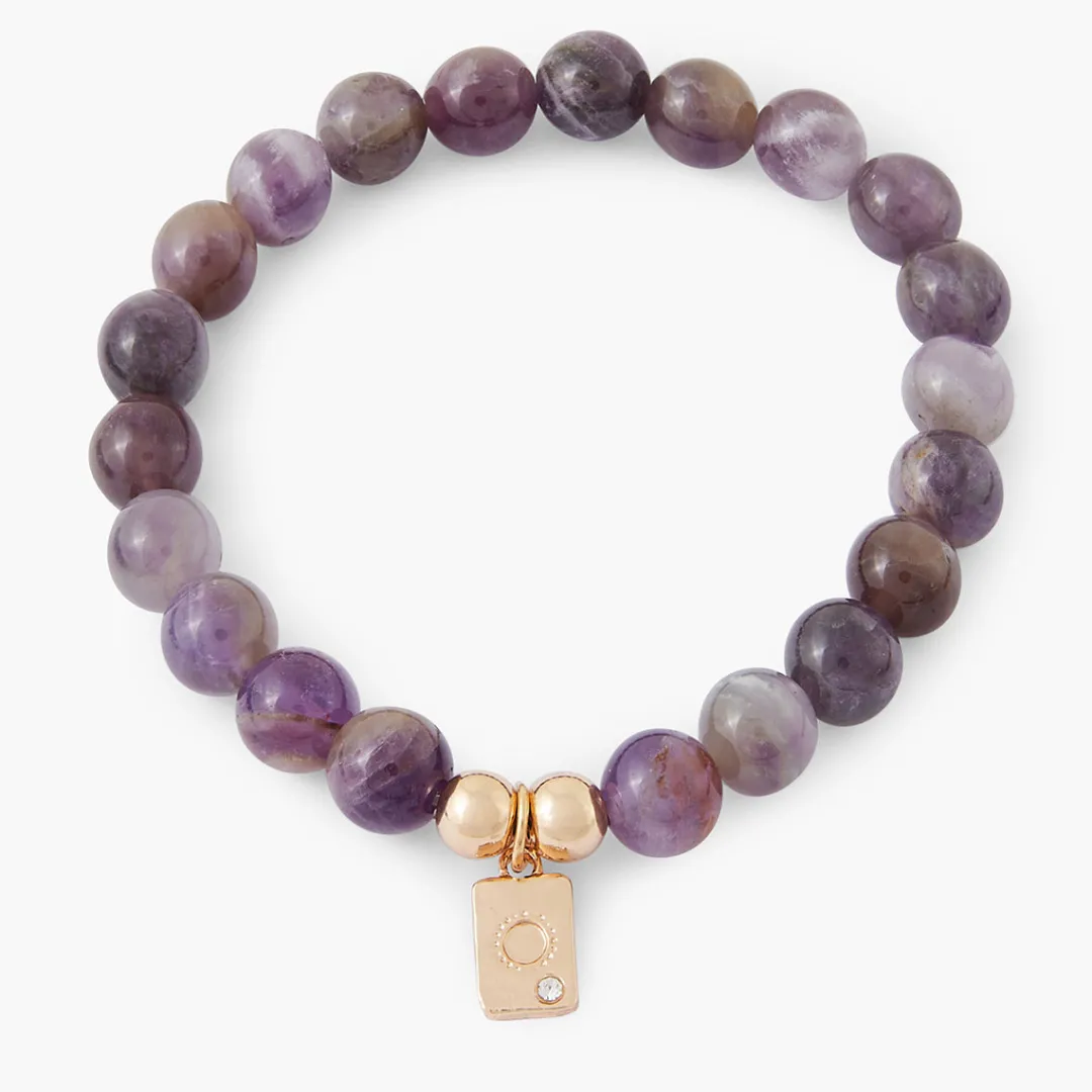 Outlet Bracelet perles d'Améthystes - violet Bracelets