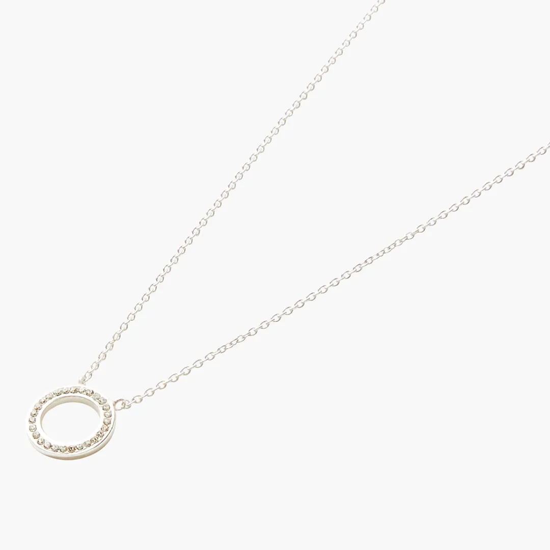 New Collier cercle strass Argent Garanti Colliers | Colliers