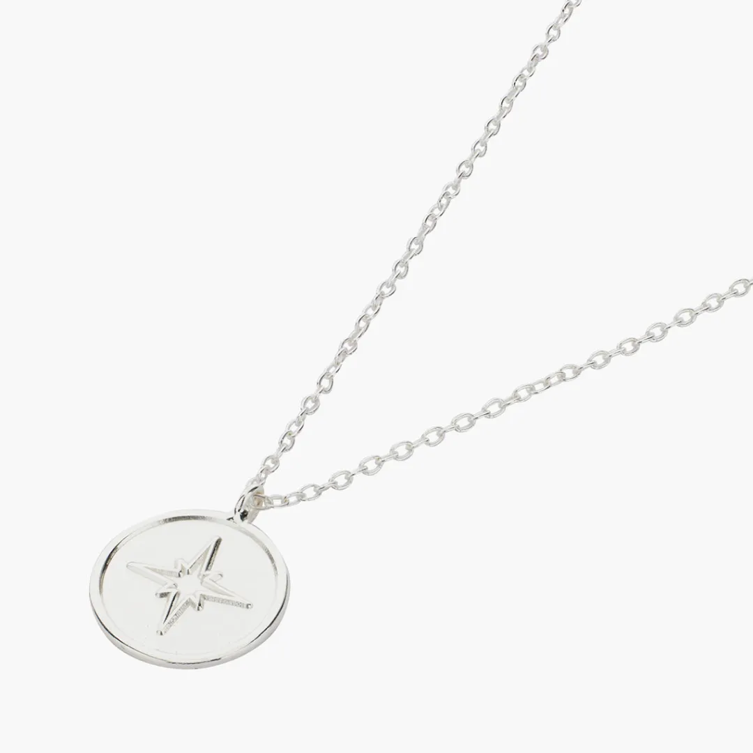 Shop Collier médaille étoile Argent Garanti Colliers | Colliers