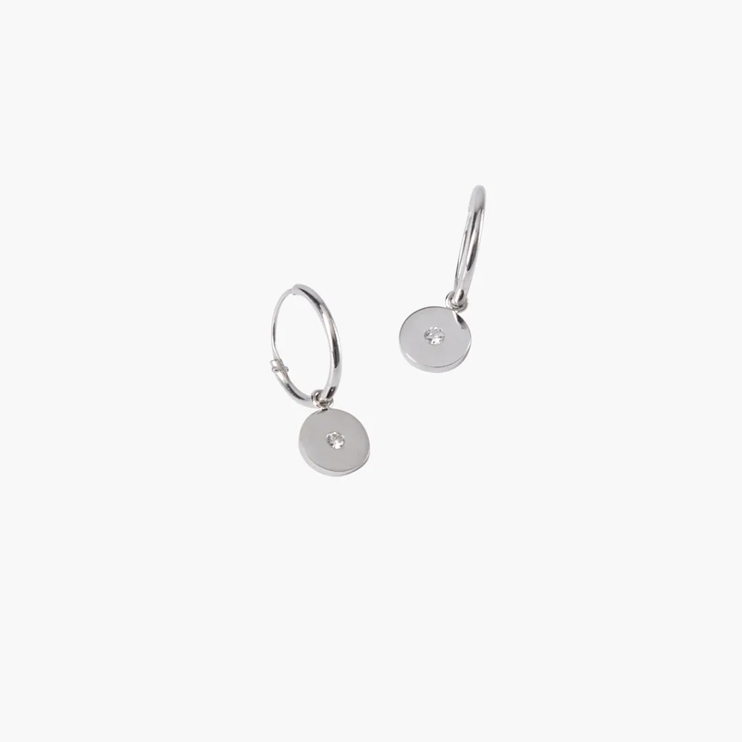 Outlet Créoles Argent Garanti Diamant Boucles D'Oreilles | Boucles D'Oreilles