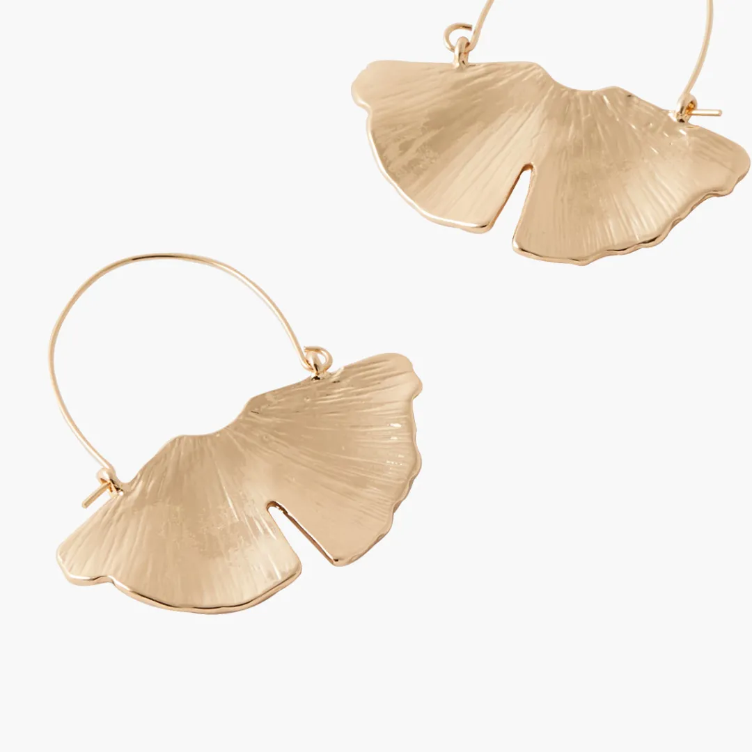 Outlet Créoles feuilles Boucles D'Oreilles