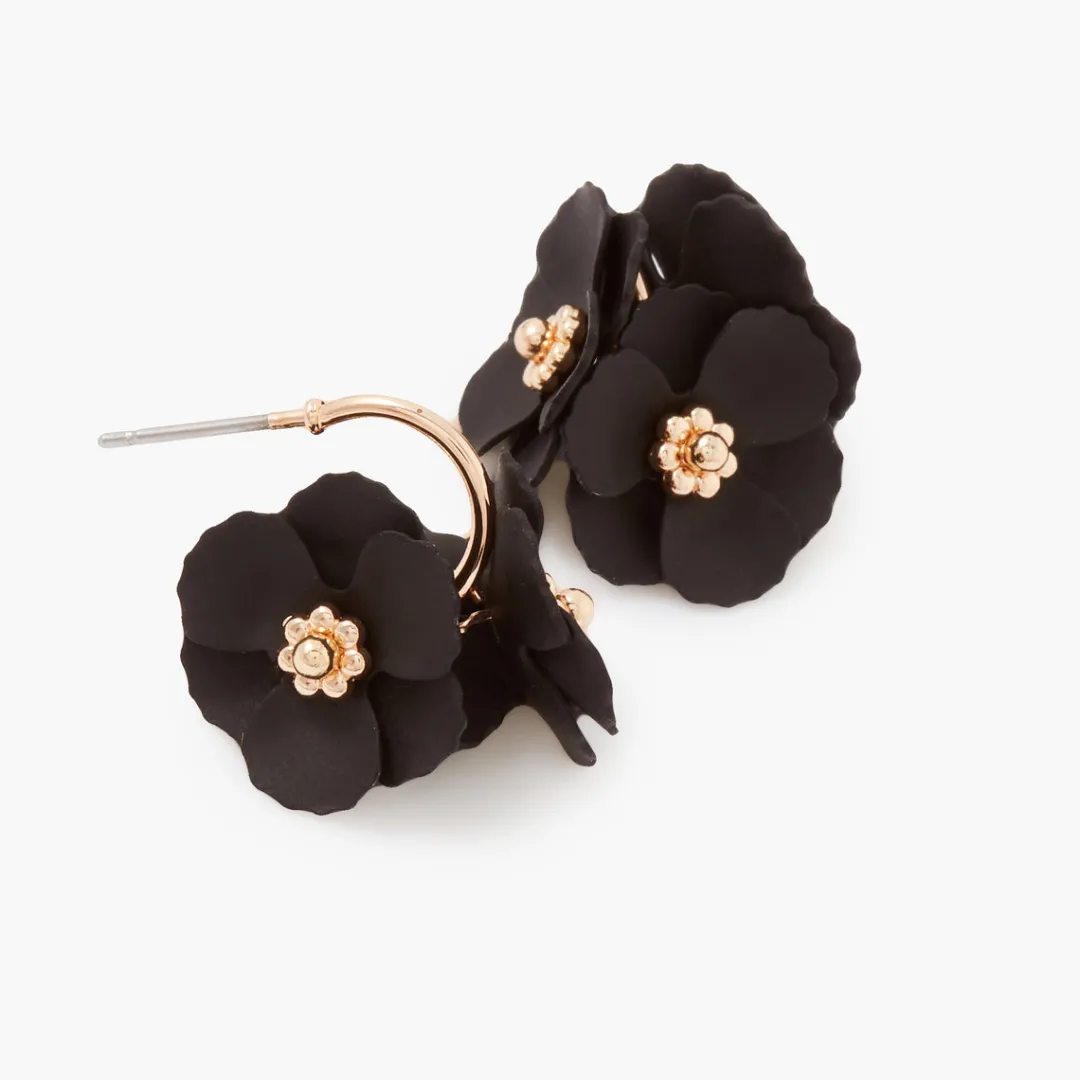 Store Créoles fleurs Boucles D'Oreilles