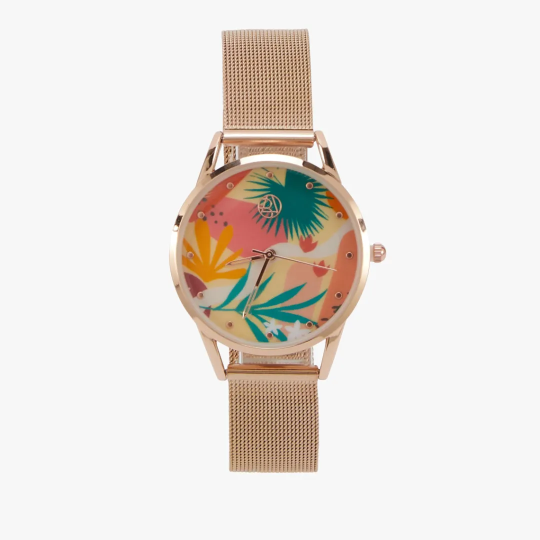 Best Montre imprimée - doré et multicolore Montres