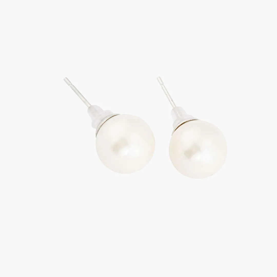 Outlet Puces d'oreilles perle 10mm Boucles D'Oreilles