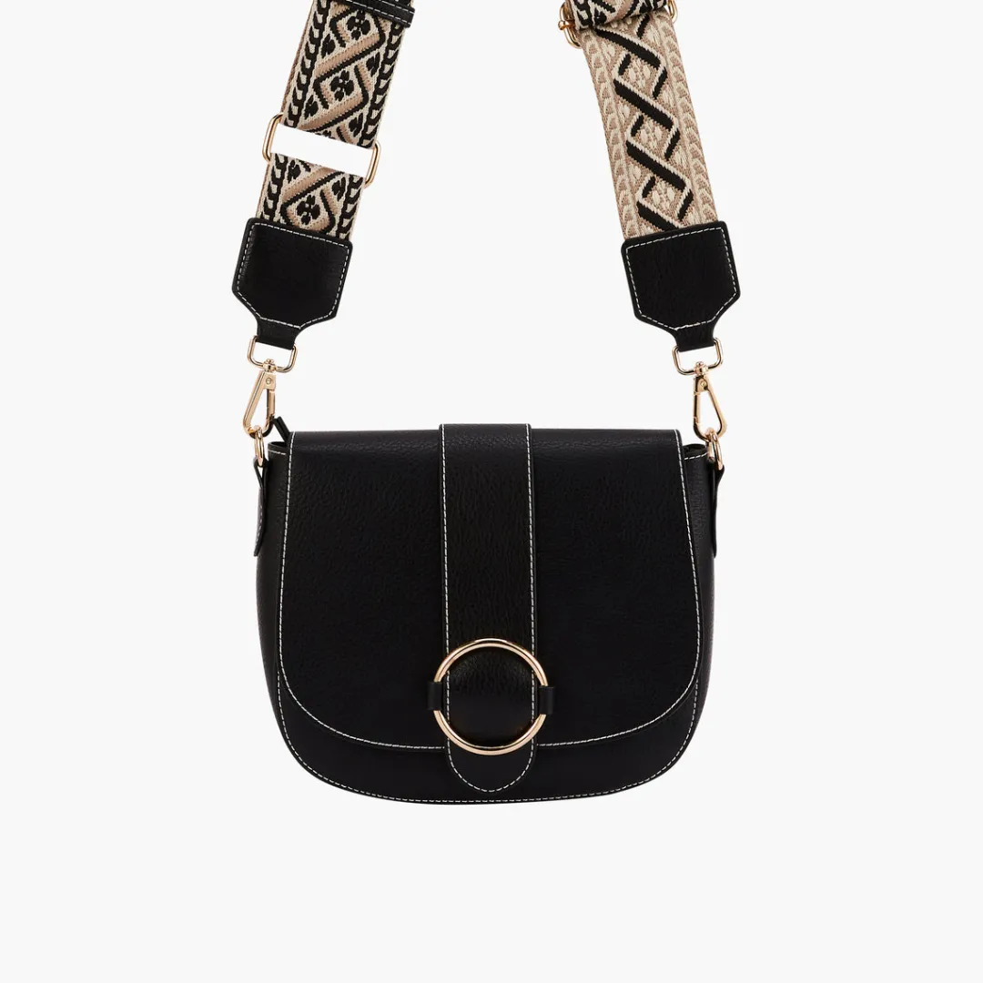 Best Sale Sac à bandoulière motif ethnique - noir Sacs À Bandoulière