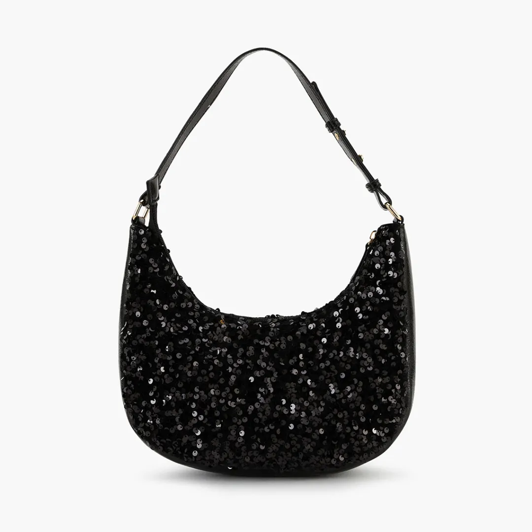 Best Sac porté épaule noir à sequins Sacs Porté Épaule