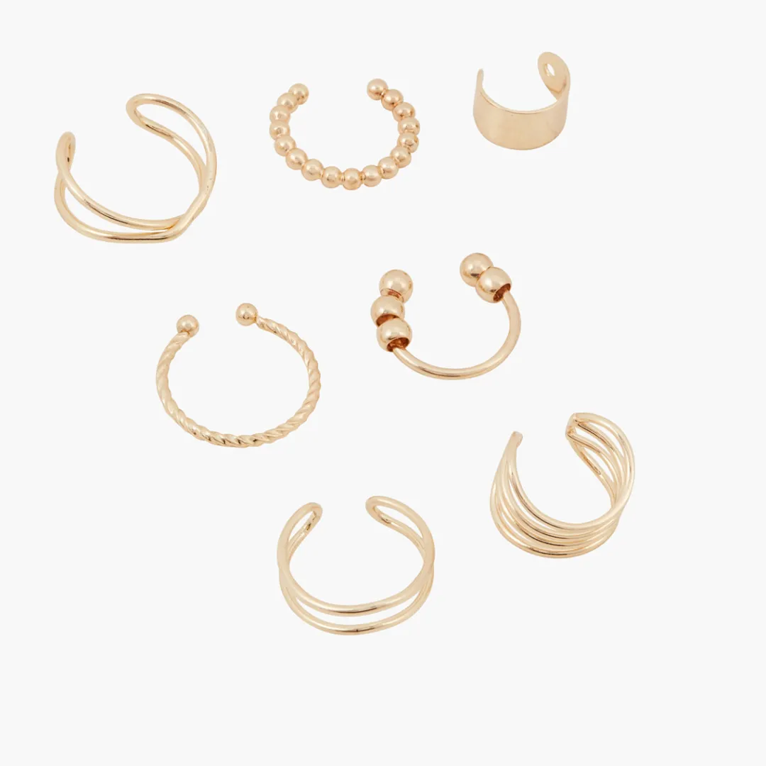 Clearance Set de 7 earcuff Boucles D'Oreilles