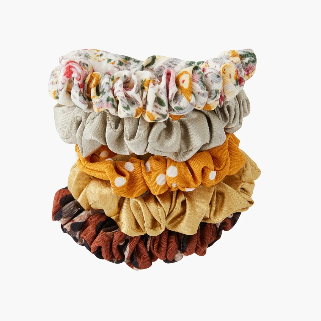 Clearance Set de 5 mini chouchous colorés Chouchous