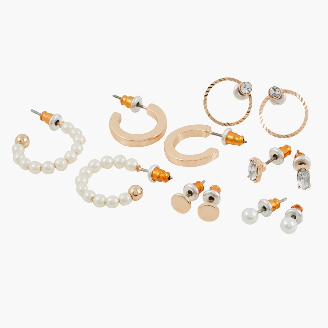Hot Set de 6 paires de boucles d'oreilles assorties Boucles D'Oreilles