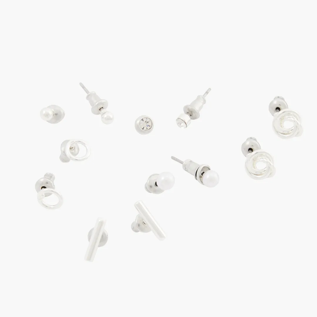 New Set de 6 puces d'oreilles assorties Boucles D'Oreilles