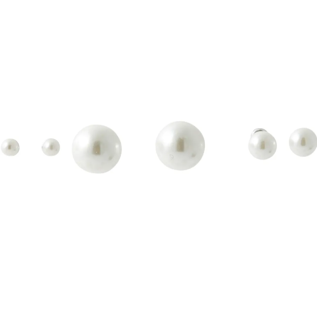 Cheap Set de puces d'oreilles perles d'imitation New pearl Boucles D'Oreilles