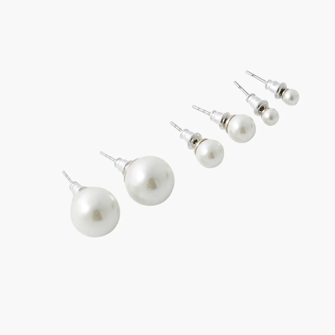 Cheap Set de puces d'oreilles perles d'imitation New pearl Boucles D'Oreilles